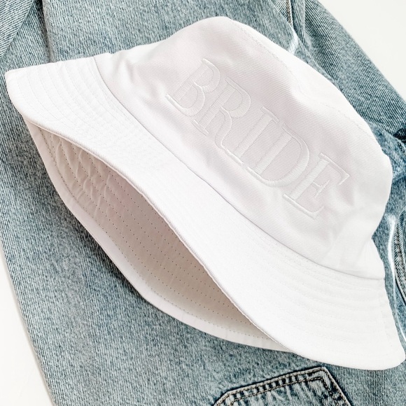SOLD - Backup Bridesmaid Bride & Groom Bucket Hats - Picture 4 of 5